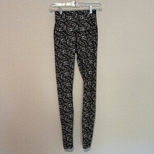 lululemon athletica Black and White Patterned Leggings